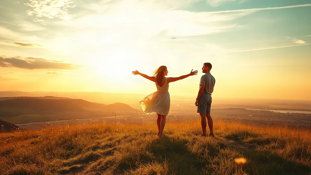 when i fly towards you complete guide with a couple on a hill at sunset